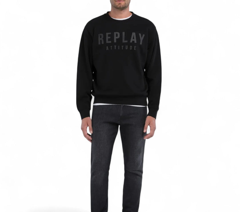 Replay Mens Black Sweater