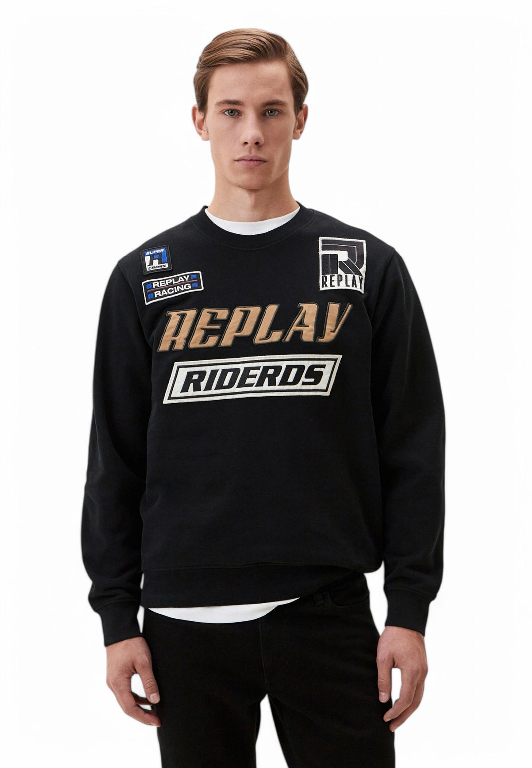 Replay Mens Sweat Shirt (Black)