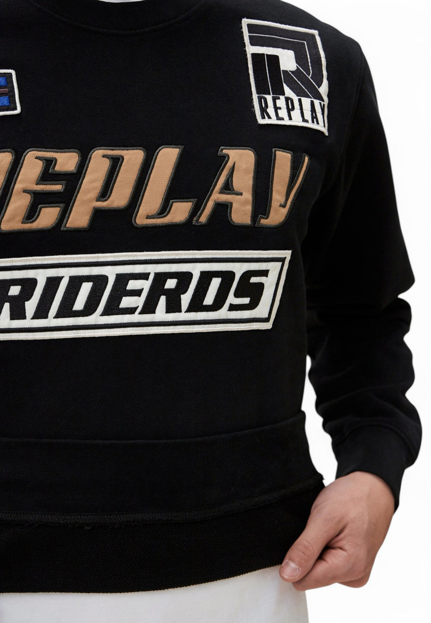 Replay Mens Sweat Shirt (Black)