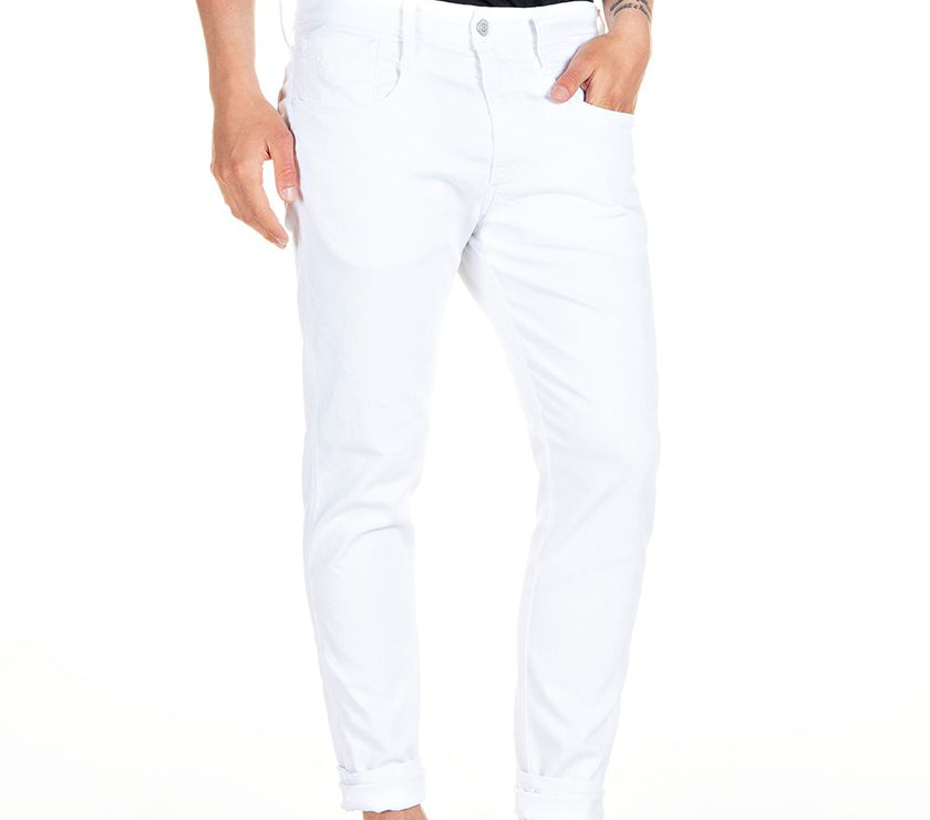 Replay Mens White Jeans