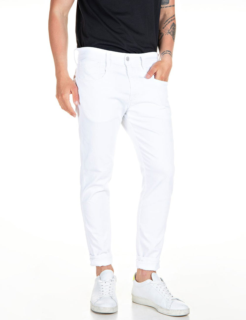 Replay Mens White Jeans