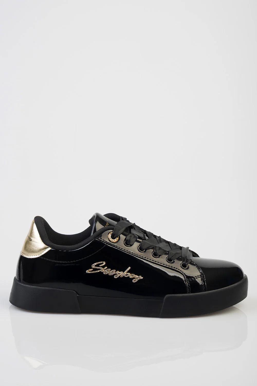 Sissy Boy Marty Patent Sneakers – Black