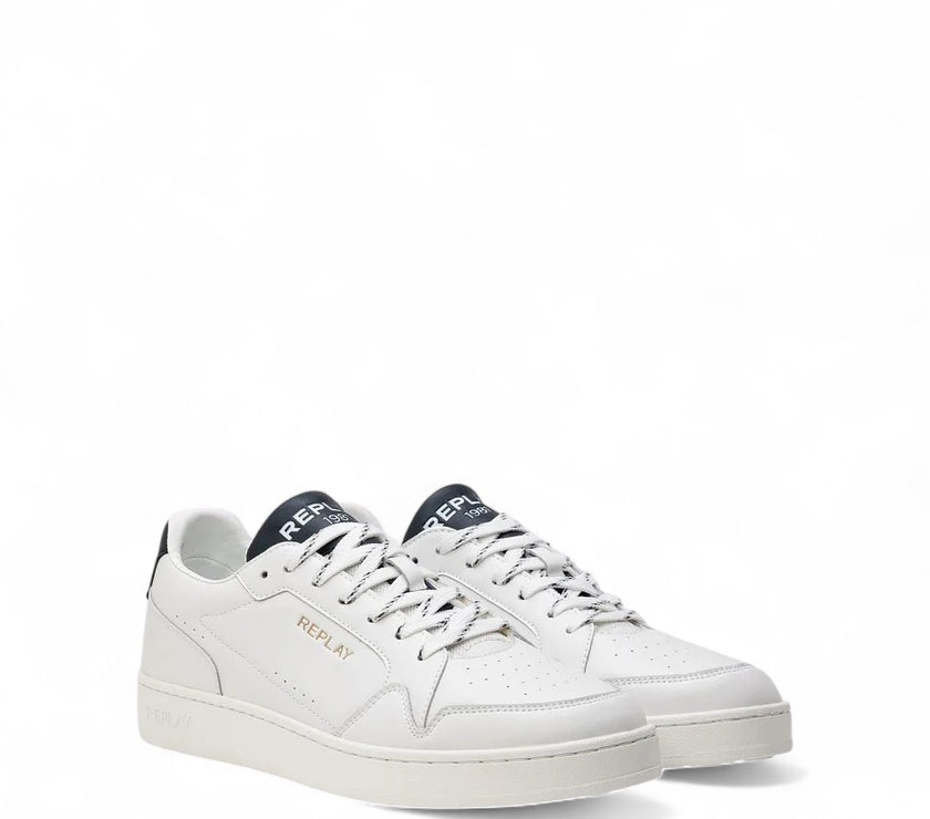 Replay Mens Smash Choice Leather Sneakers