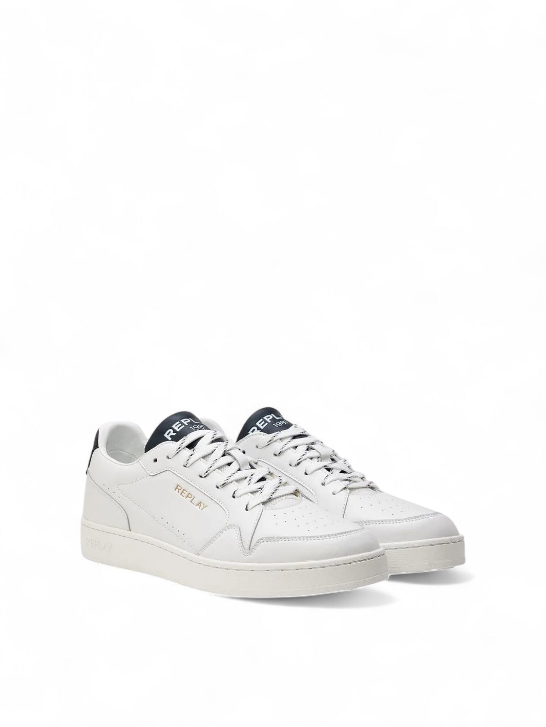 Replay Mens Smash Choice Leather Sneakers