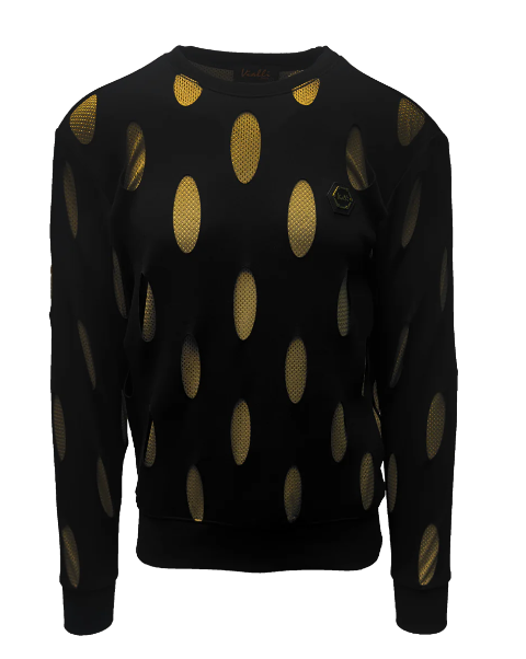 Vialli Kentop Sweatshirt (Black/Gold)