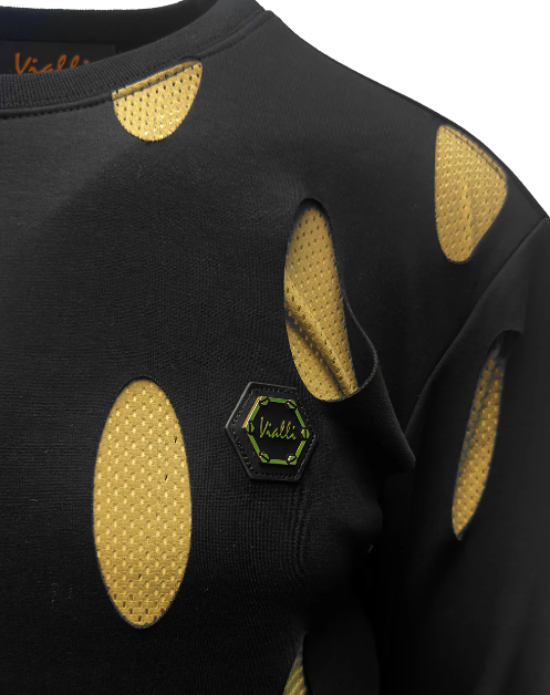 Vialli Kentop Sweatshirt (Black/Gold)