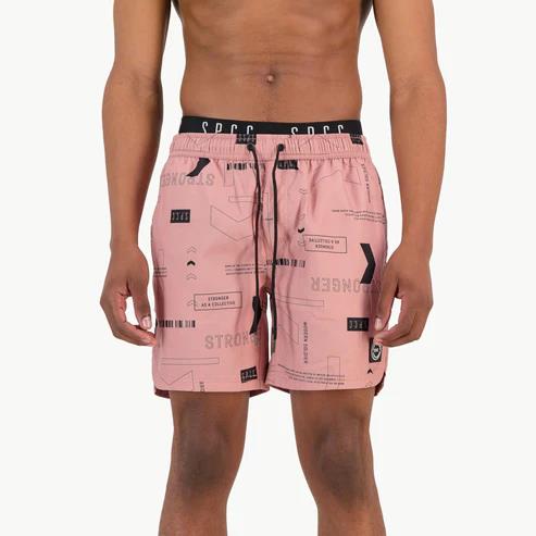 S.P.C.C Pink Pool Shorts