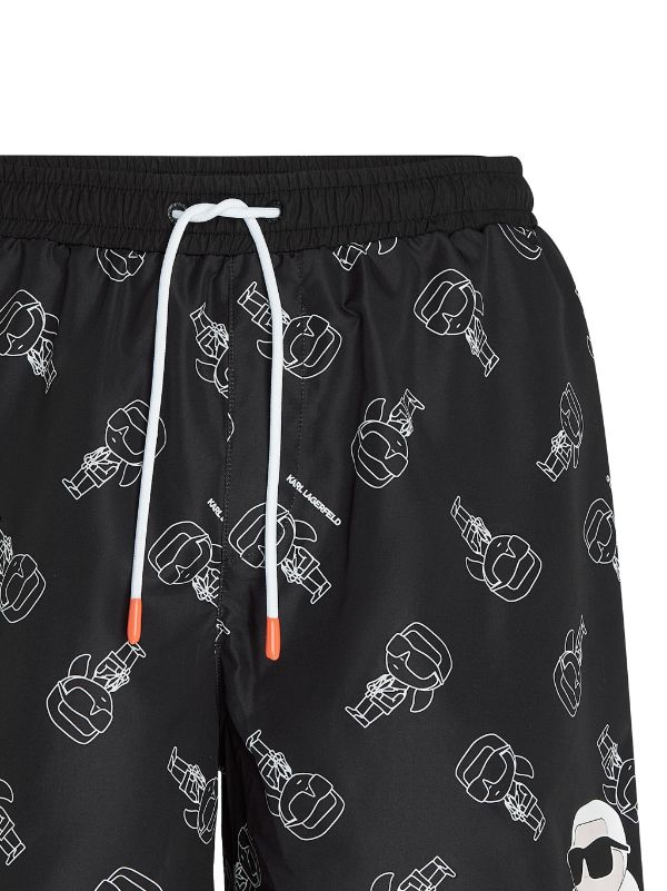 Karl Lagerfeld Ikonik 2.0 AOP Med Shorts