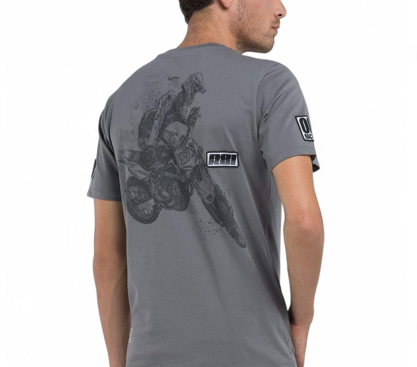 Replay Mens Grey Rider T-shirt