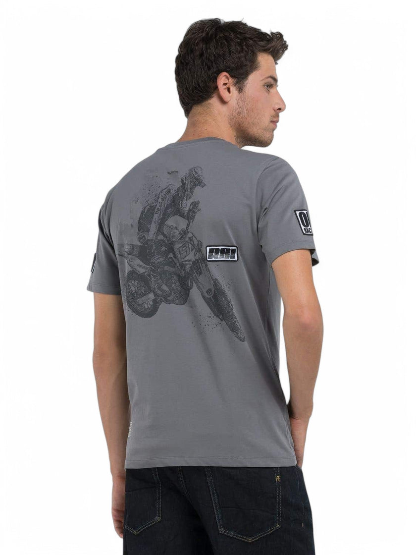 Replay Mens Grey Rider T-shirt