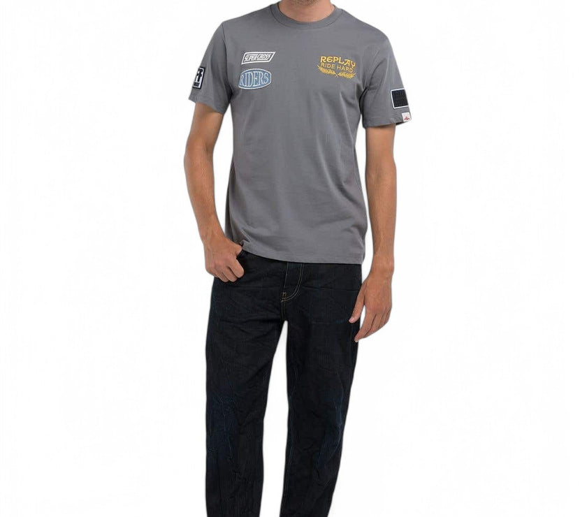 Replay Mens Grey Rider T-shirt