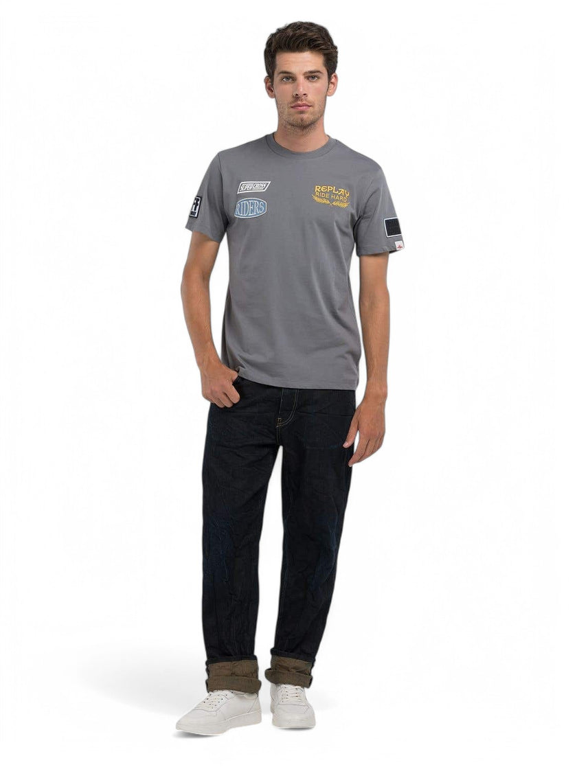 Replay Mens Grey Rider T-shirt