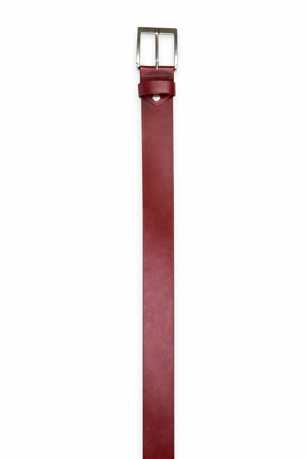 Classic Burgundy Leather Belt