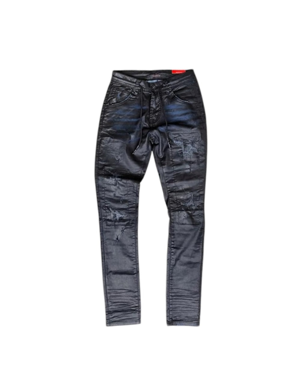 Cutty Men's Blue Black Jeans