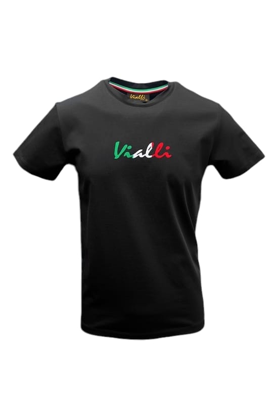 Vialli Mens Black Candy T-shirt