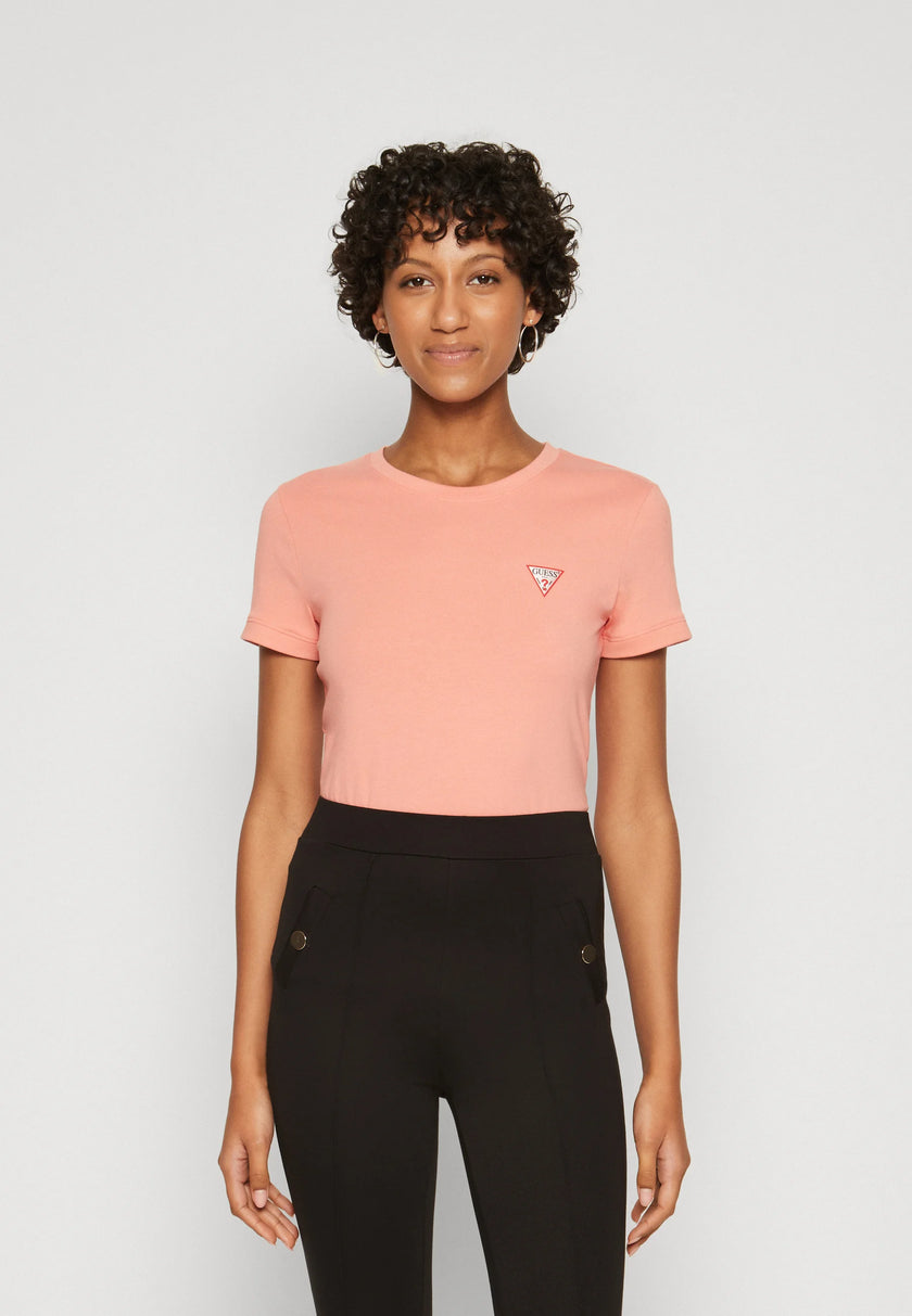 guess-mini-triangle-t-shirt-peach--Designer-Warehouse-South_africa