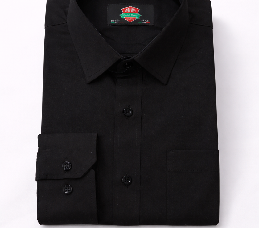 Black Tailored Men's Formal Shirt | The Designer Warehouse Shirt - The  Designer Warehouse | South Africa