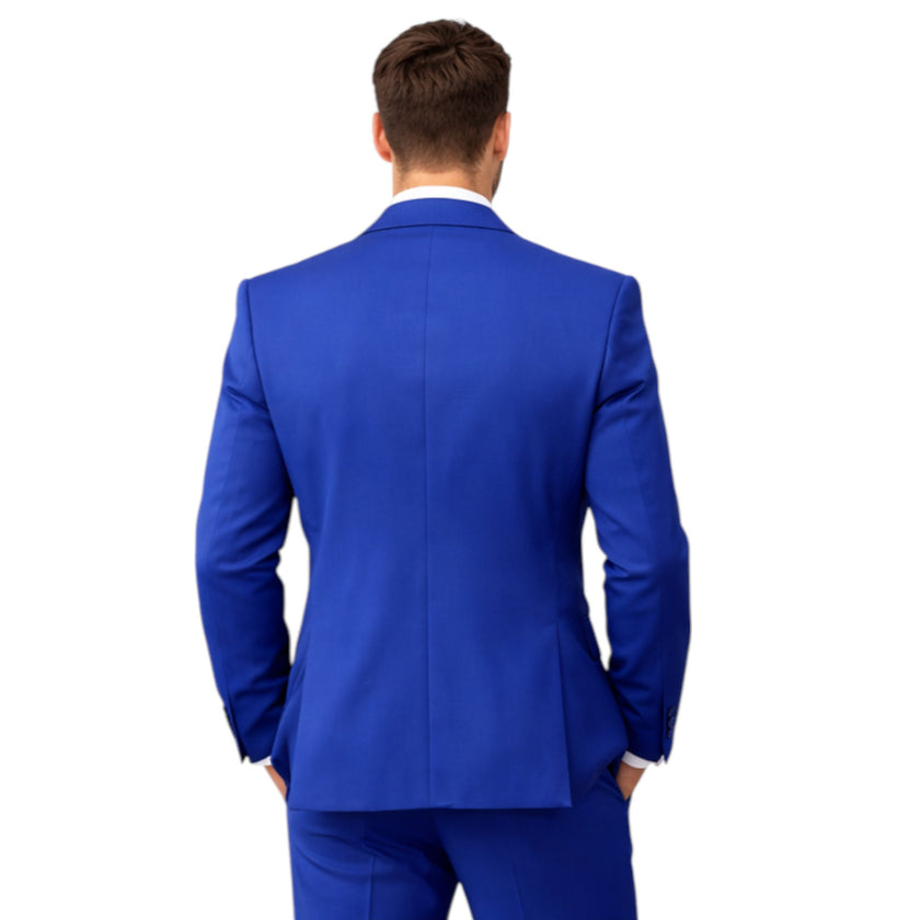 Men's Slim Fit Royal Blue 2-Piece Suit