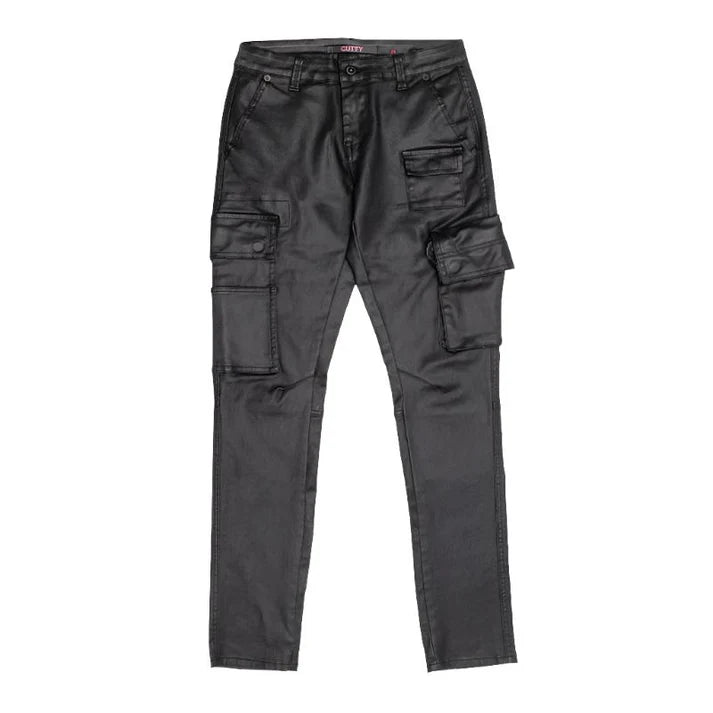 Cutty Mens Leo Denim Jean - Black-CLEO