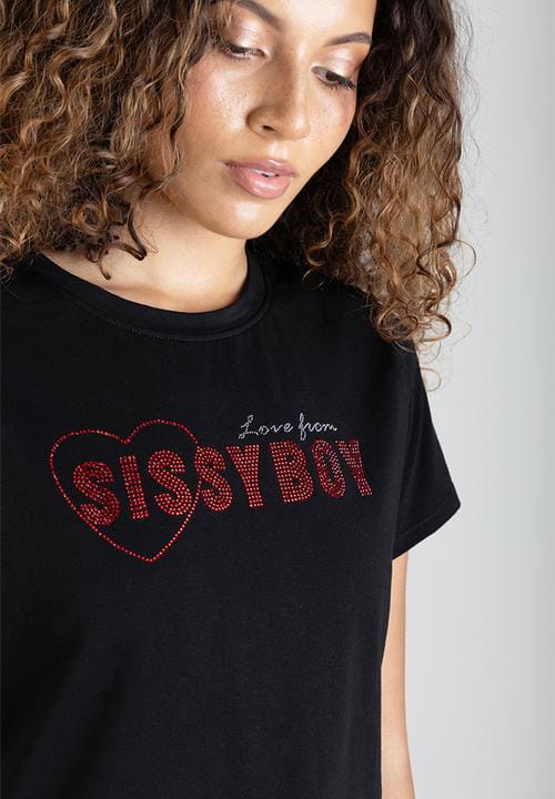 Sissy Boy My Forever Type T-Shirt – Black