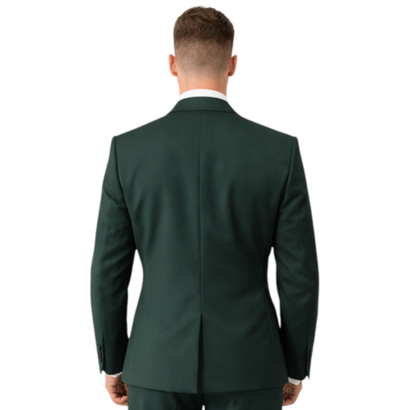 Men’s Slim Fit Dark Green 3-Piece Suit