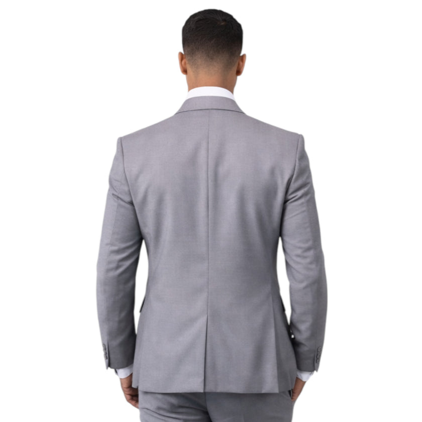 Men's Slim Fit Light grey 3-Piece Suit