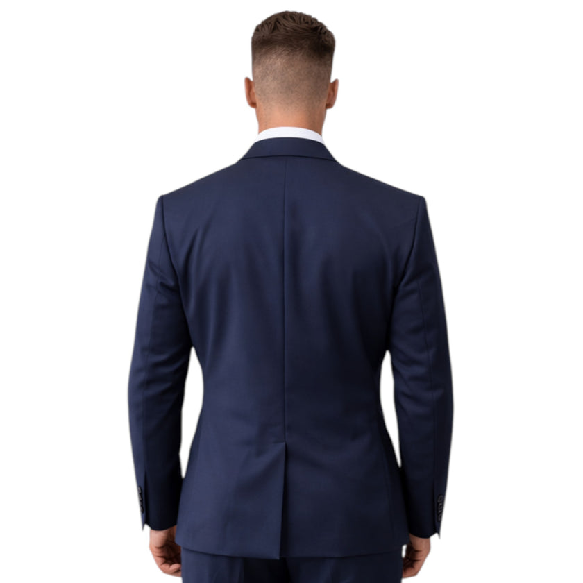 Men’s Slim Fit Navy Blue Doble Breasted 2-Piece Suit