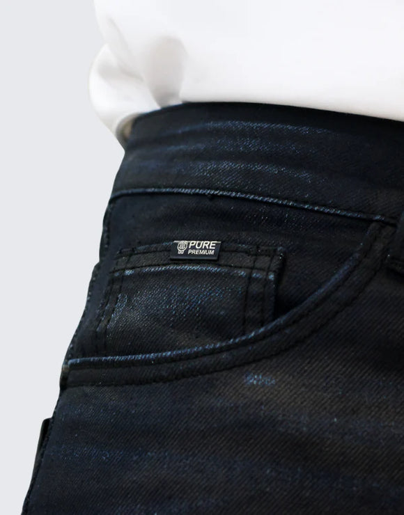 Pure Premium Lorenzo Slim Jeans In Blue Black Men