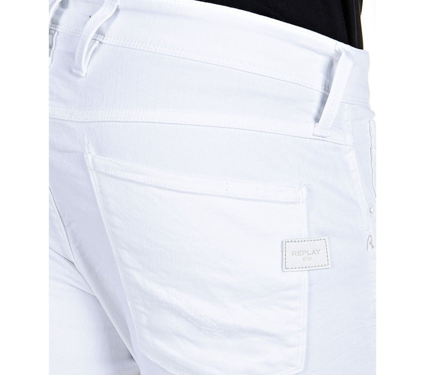 Replay Mens White Jeans