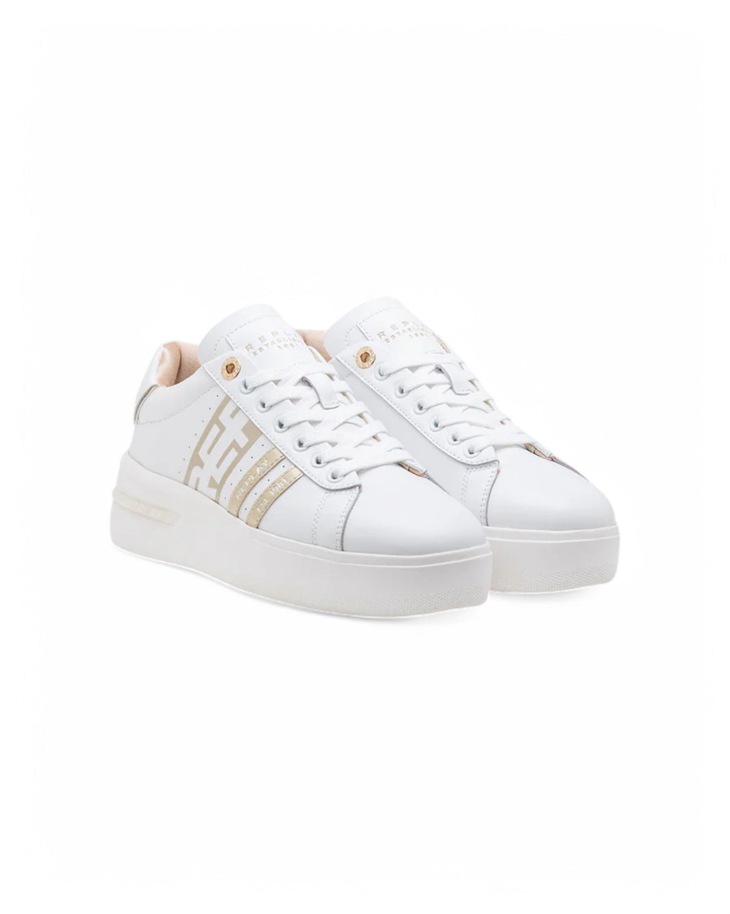 Replay Ladies University W Stripes White