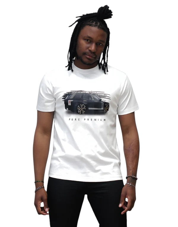 Pure Premium Carro R T-Shirt In White Men