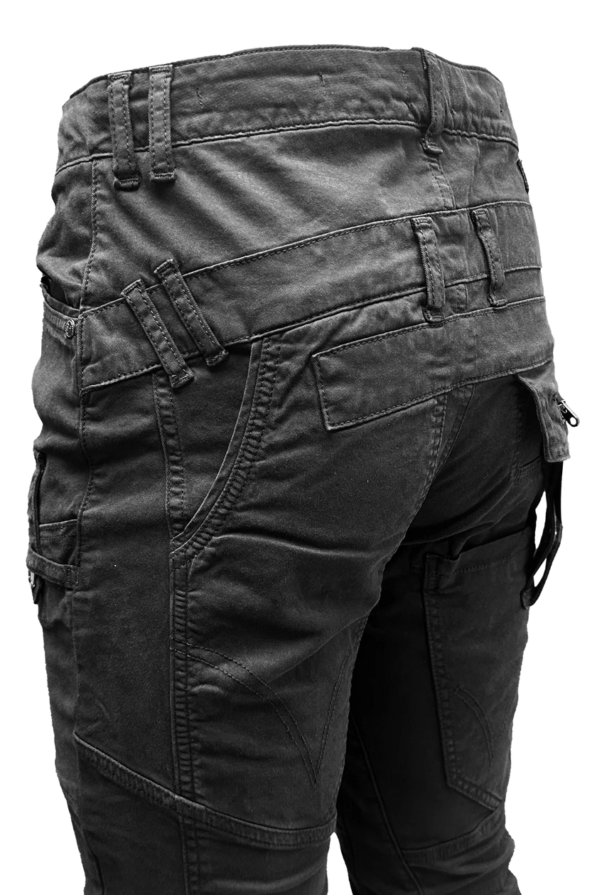 Vialli Black Ranger Cargo Pants