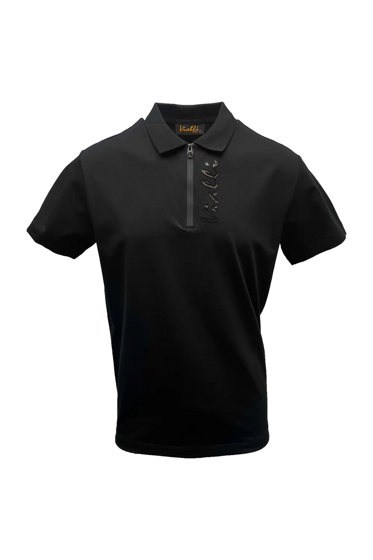 Vialli Mens Black Jaffar Golfer