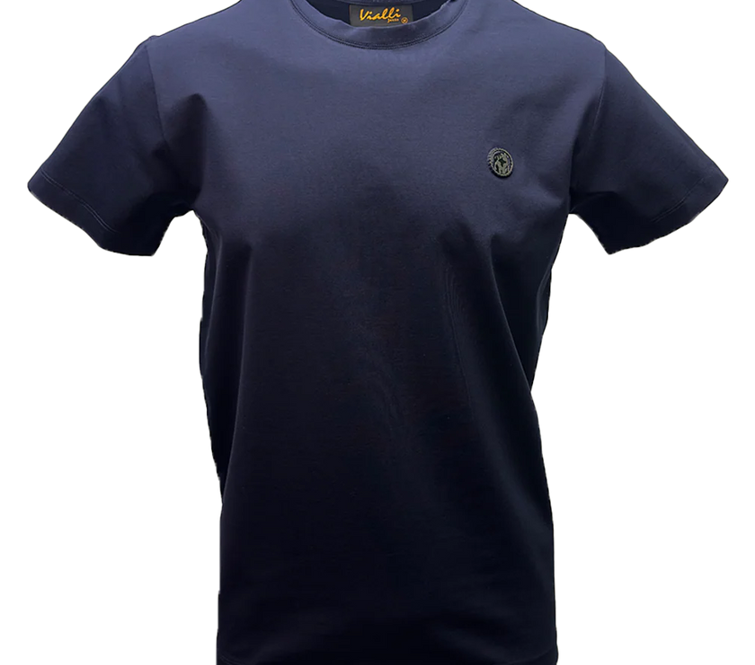 Vialli Mens Identif Navy T-shirt