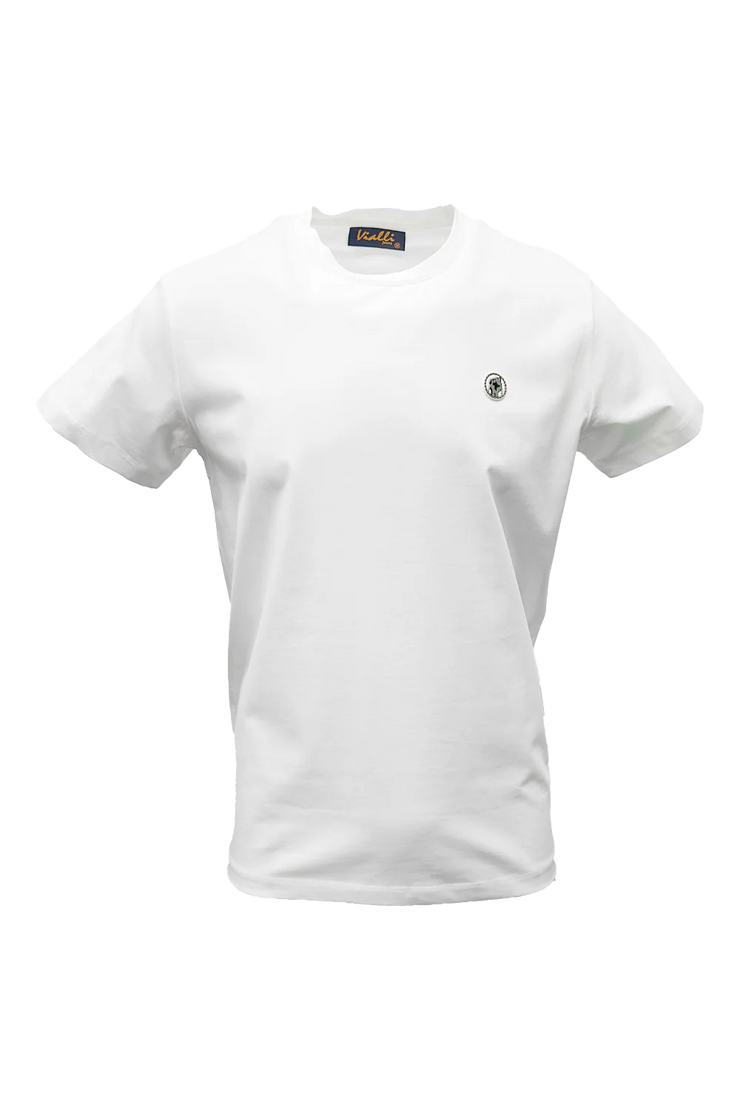 Vialli Mens White Identif  T-shirt