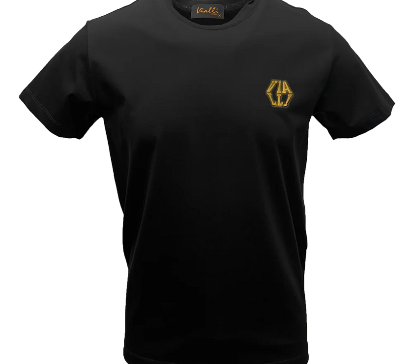 Vialli Mens  Black Keet T-shirt