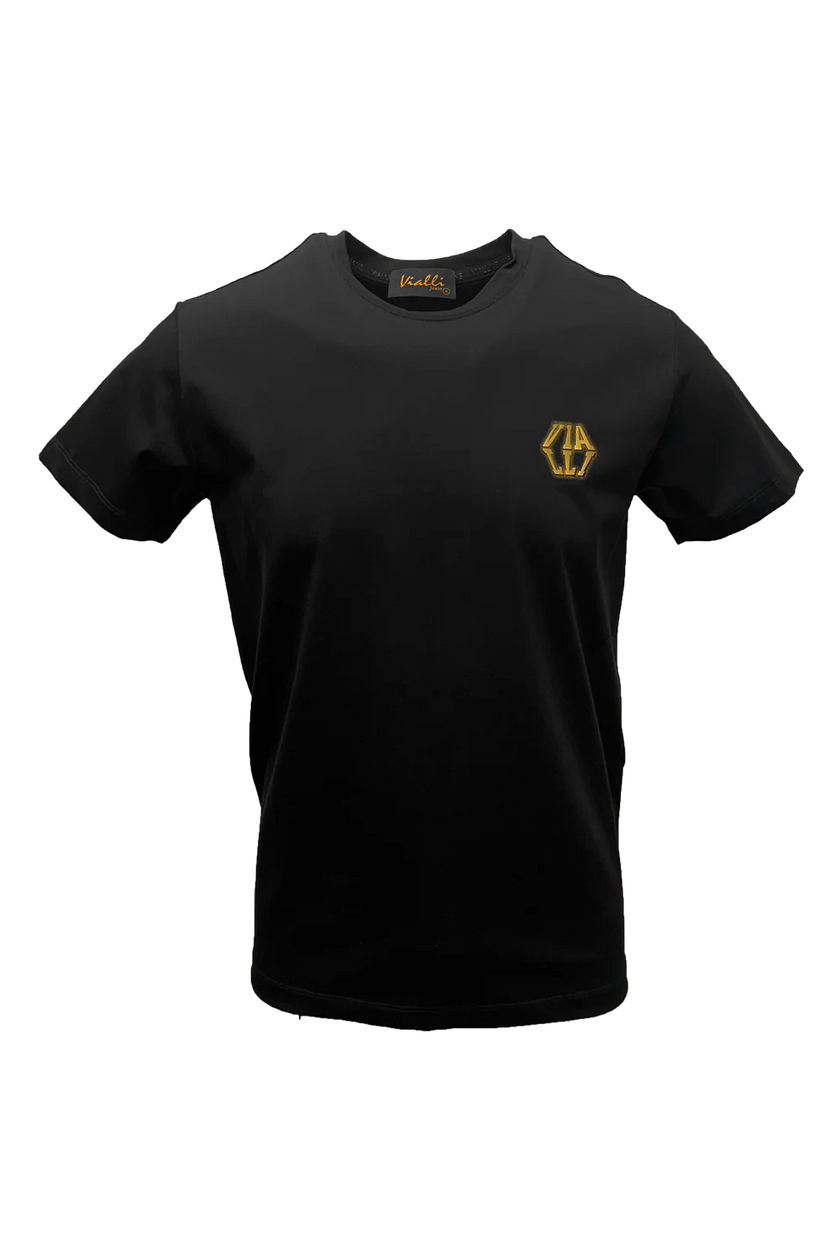 Vialli Mens  Black Keet T-shirt