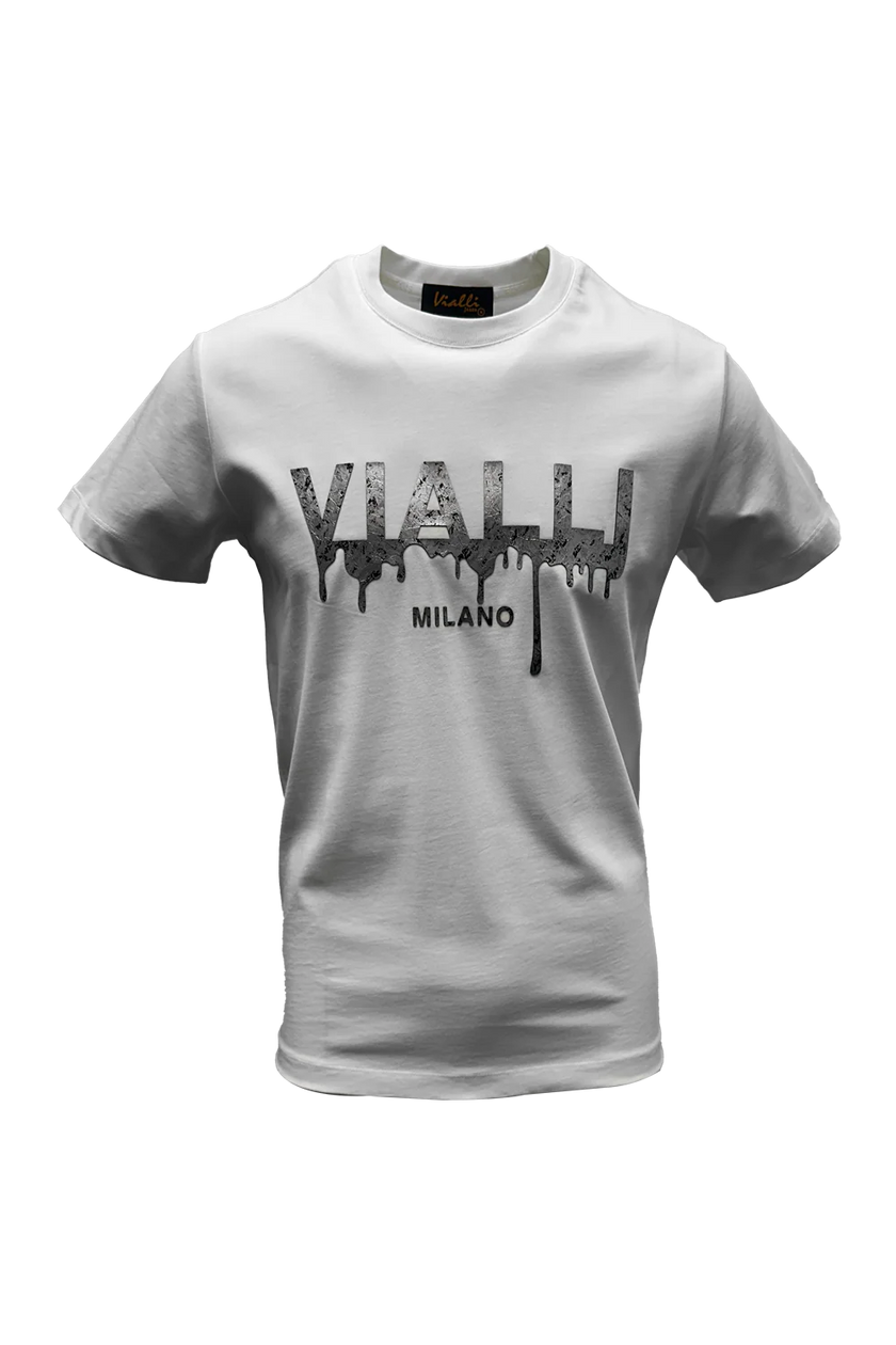Vialli  Men's White Kluli T-Shirt