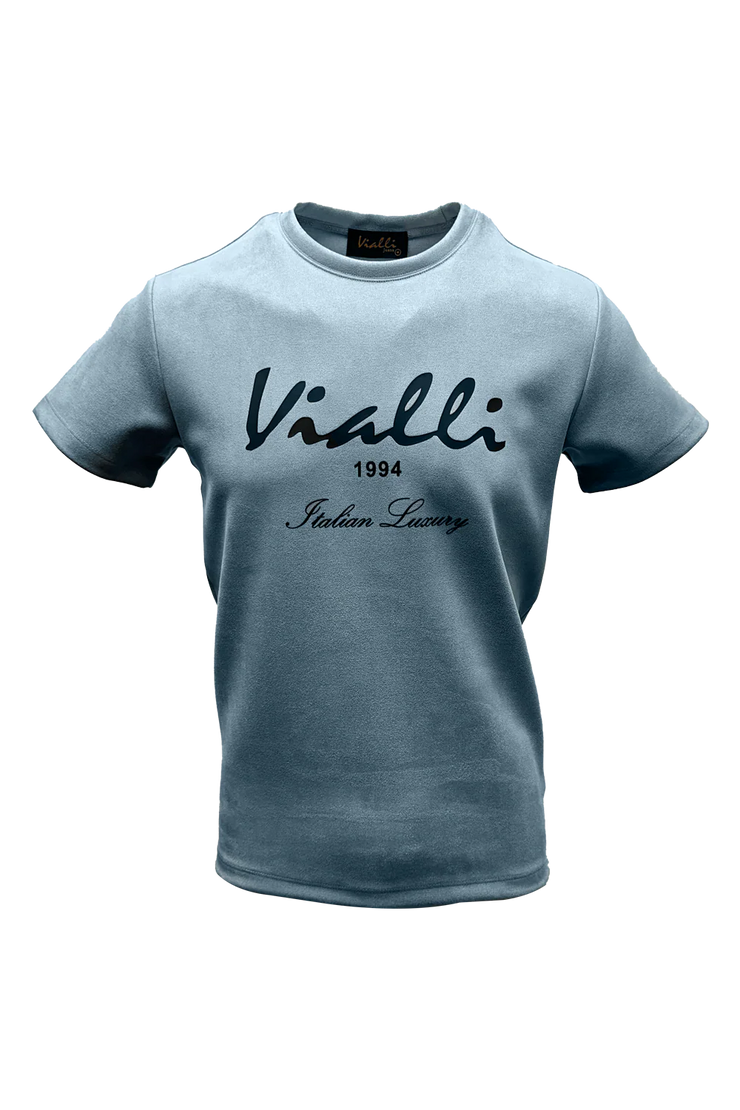 Vialli  Mens Blue Kiroshi T-Shirt