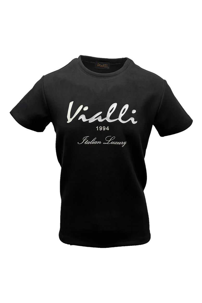 Vialli Mens Black Kiroshi T-shirt - Main Image