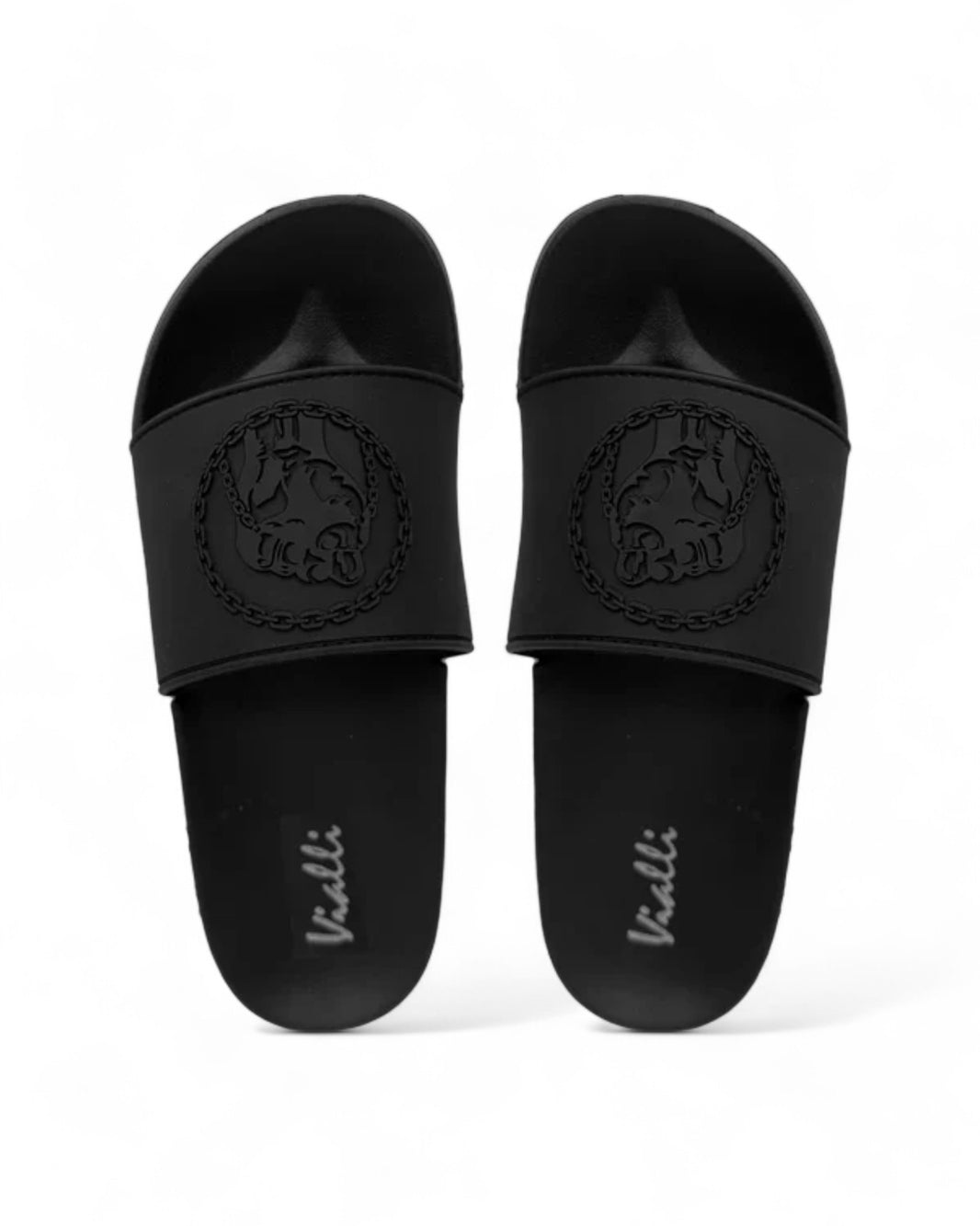 Vialli Black Frigo Slides