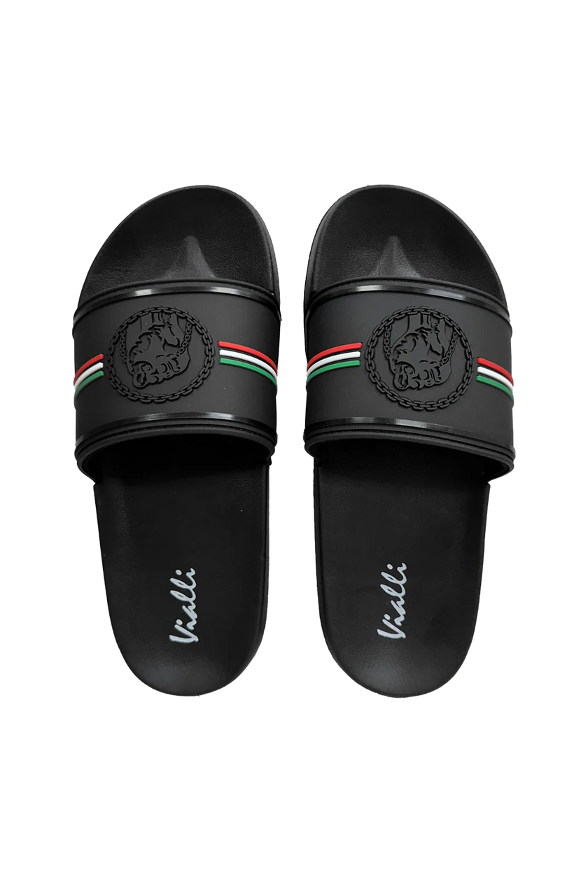 Vialli Mens Black Amigo Sandals